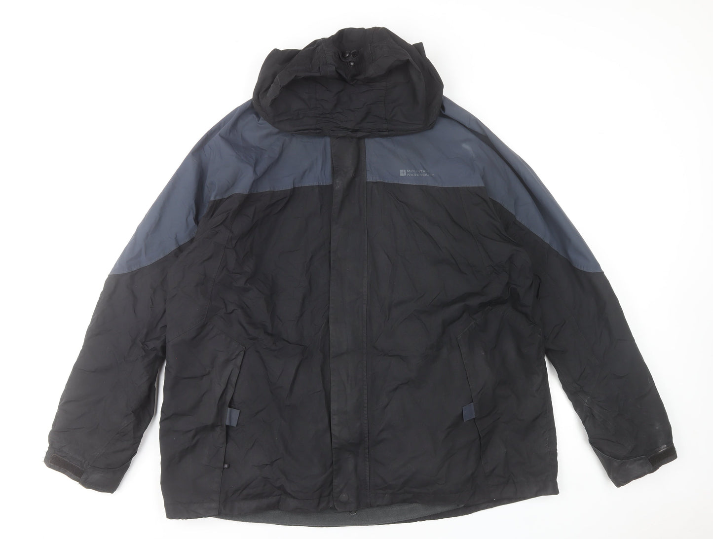 Mountain Warehouse Men's Black XL 3-in-1 Waterproof Hooded Jacket