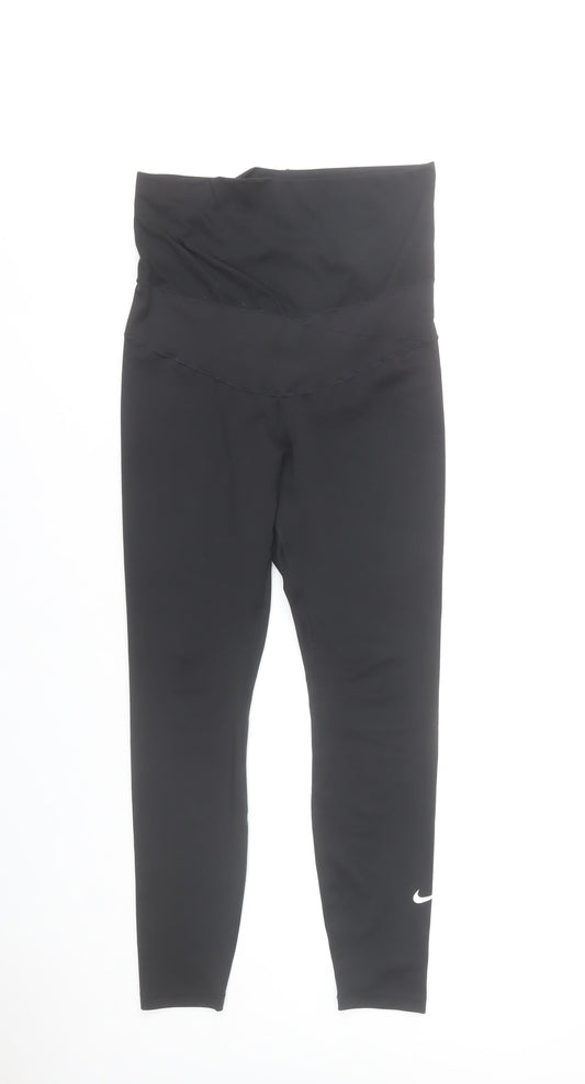 Nike Women's Black Dri-FIT Leggings Size M Slim Fit Activewear