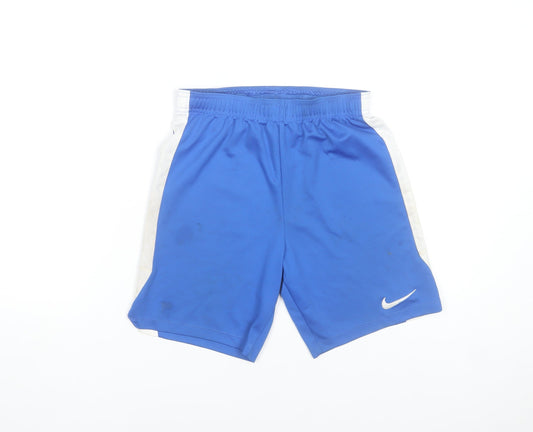Nike Boys Blue Dri-FIT Athletic Shorts L 147-158cm Quick Dry Sportswear