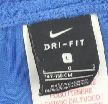 Nike Boys Blue Dri-FIT Athletic Shorts L 147-158cm Quick Dry Sportswear