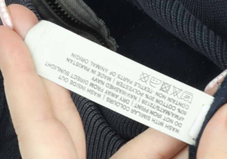 FatFace Men’s Blue XS Hooded Full Zip Cotton Jacket