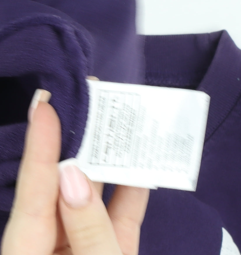 Carhartt Women's Purple Crew Neck Pullover Sweatshirt M Cotton Logo