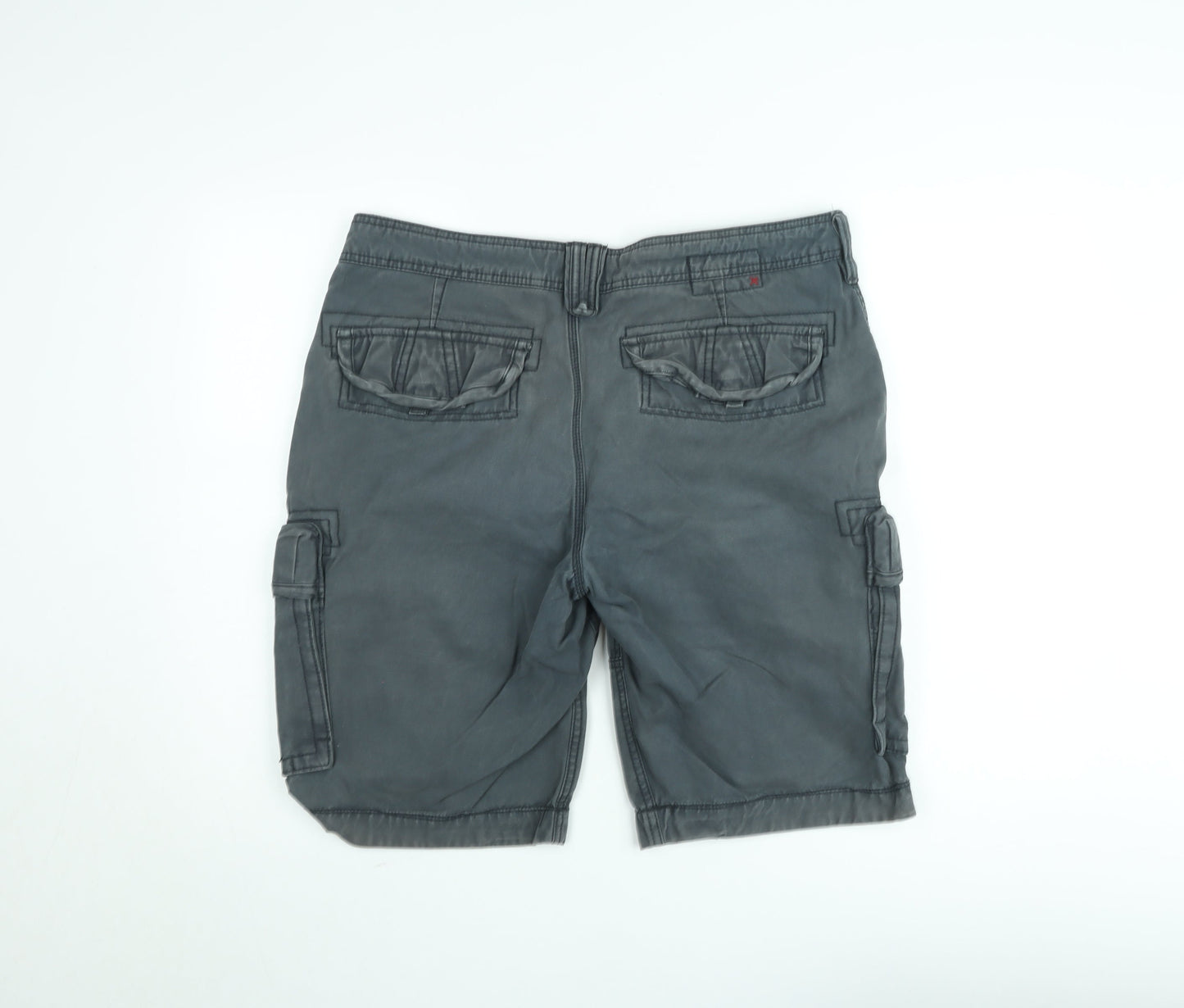 Fat Face Men's Grey Cotton Cargo Shorts Size 36 Regular Casual Outdoor