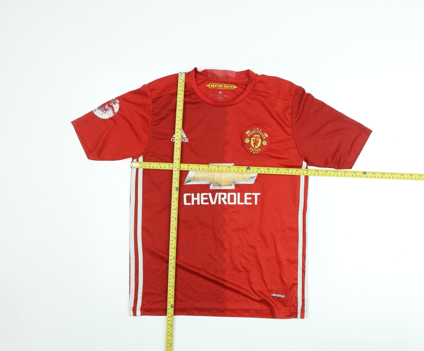 Adidas Men’s Red Manchester United XS ClimaCool Football T-Shirt Pogba #6