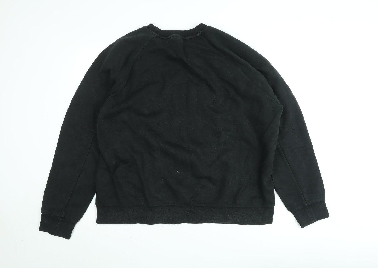 Puma Men's Black 2XL Pullover Sweatshirt Crew Neck Fleece