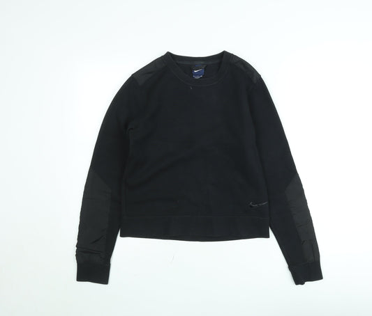 Nike Men's Black Small Crew Neck Pullover Sweatshirt