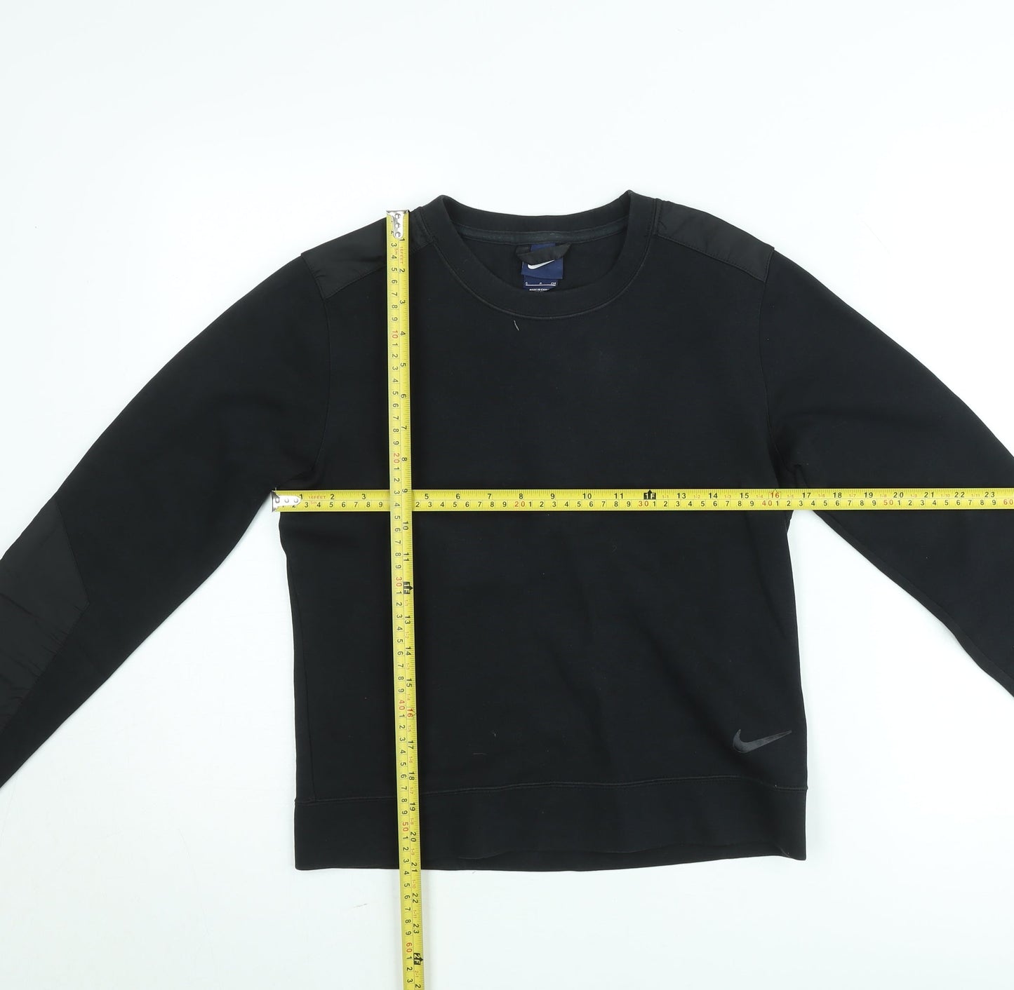 Nike Men's Black Small Crew Neck Pullover Sweatshirt