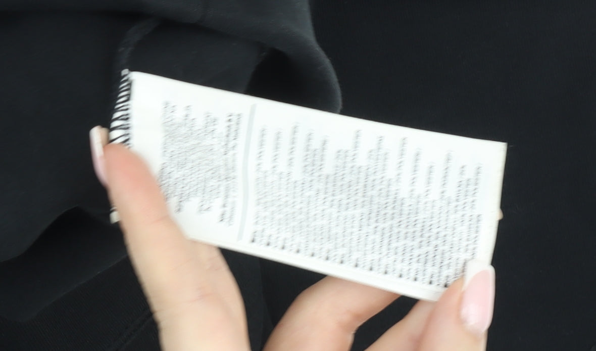 Nike Men's Black Small Crew Neck Pullover Sweatshirt