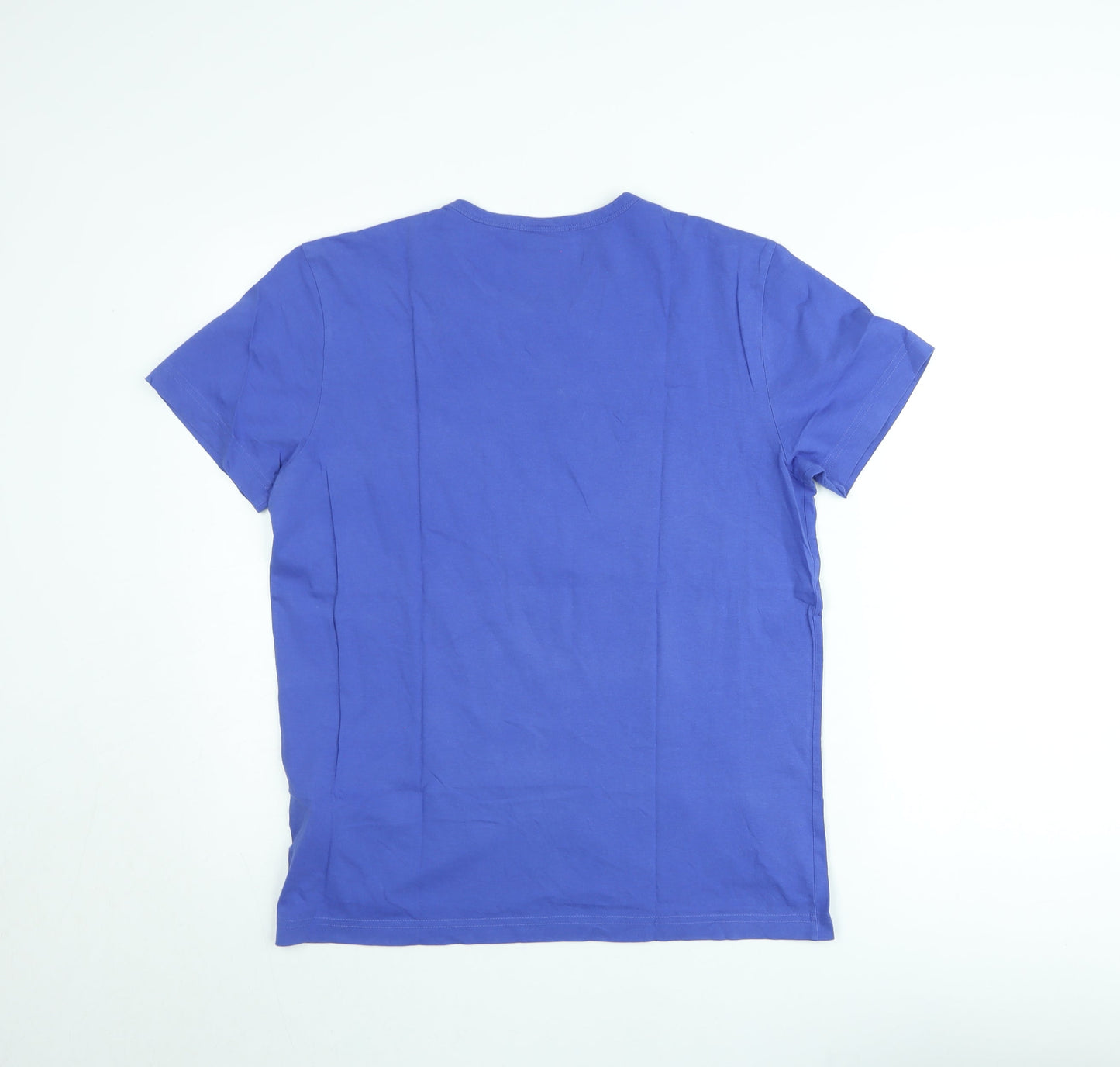 Hugo Boss Men's Blue Cotton Crew Neck T-Shirt Size M