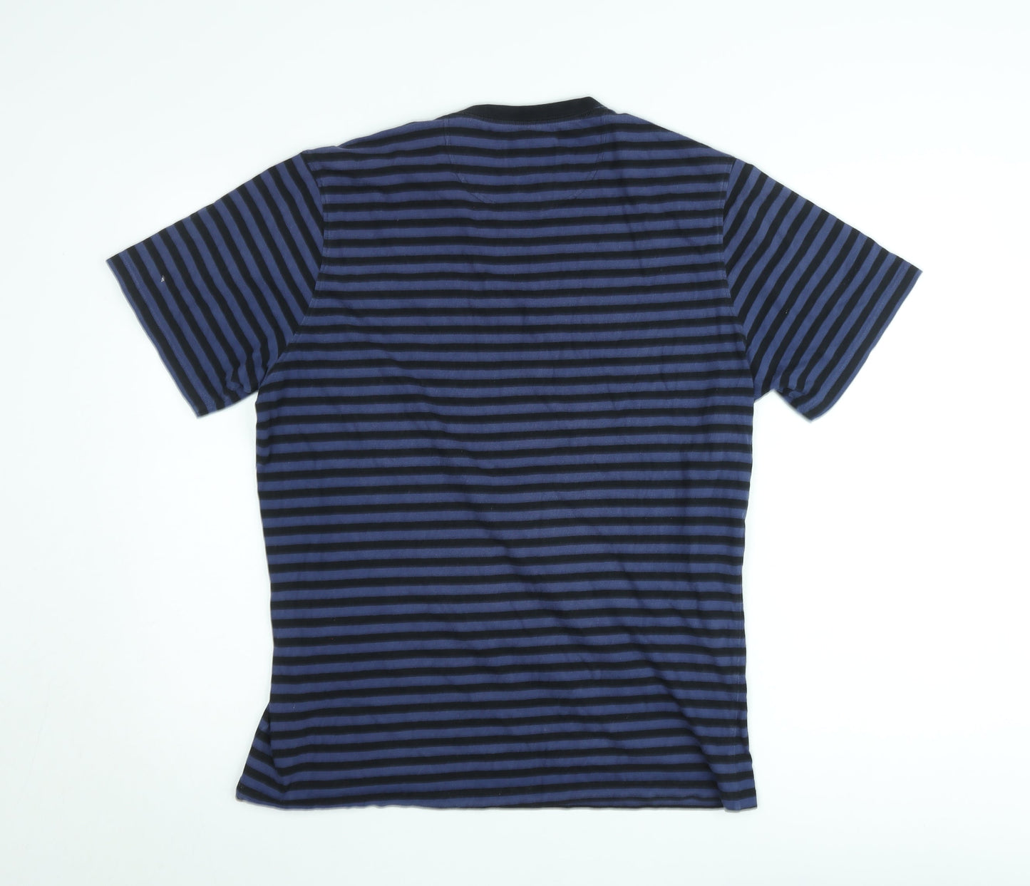 Barbour International Men's Blue Striped Tailored Fit Cotton T-Shirt L