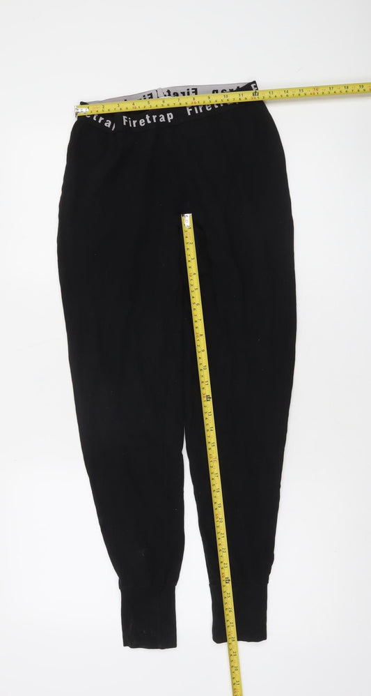 Firetrap Women's Black Jogger Trousers Size 12 Polyester Blend