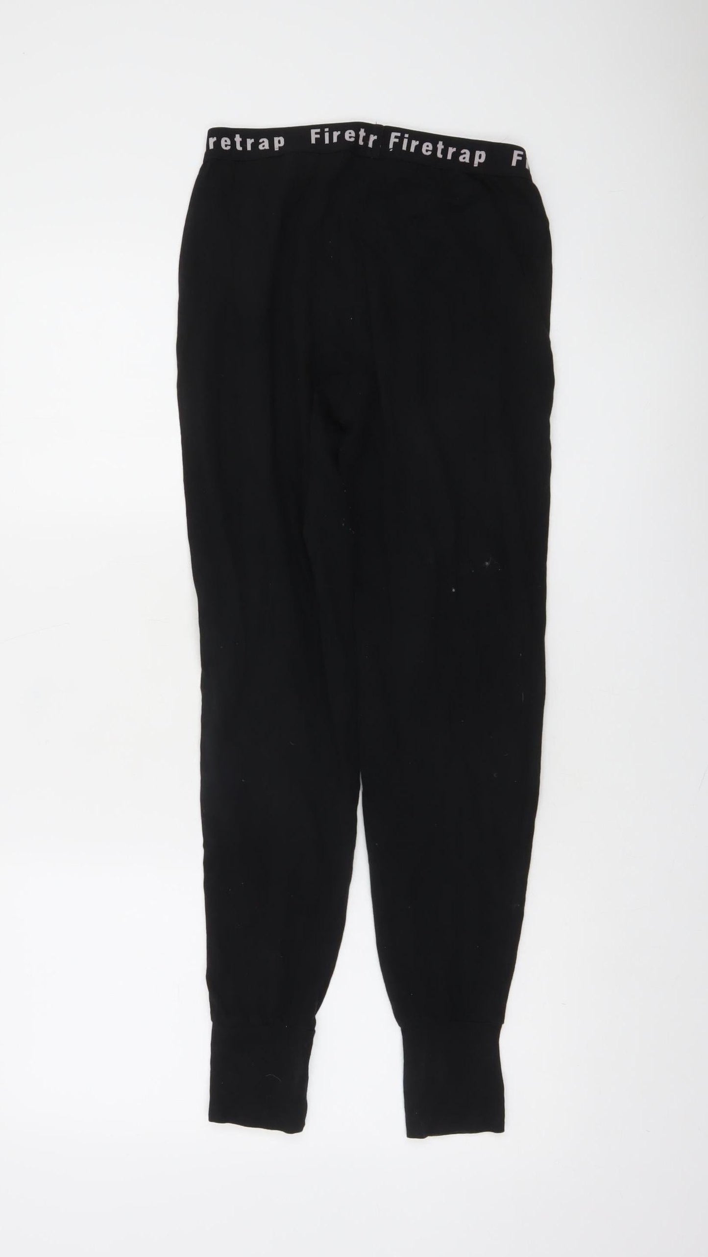 Firetrap Women's Black Jogger Trousers Size 12 Polyester Blend