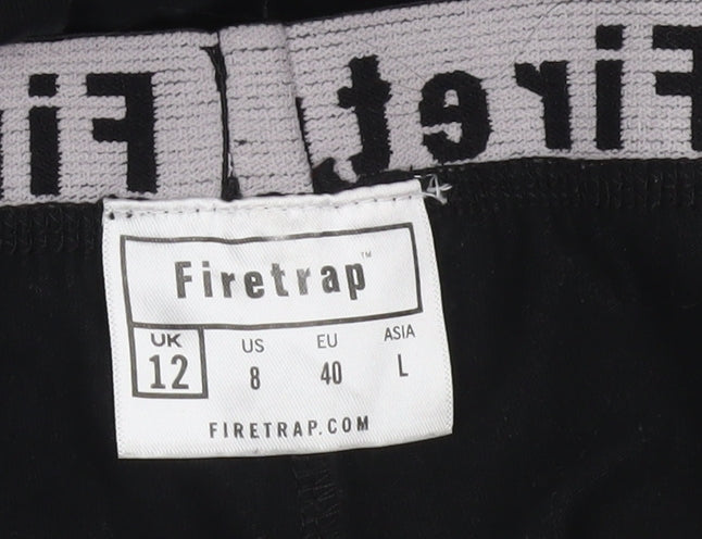 Firetrap Women's Black Jogger Trousers Size 12 Polyester Blend