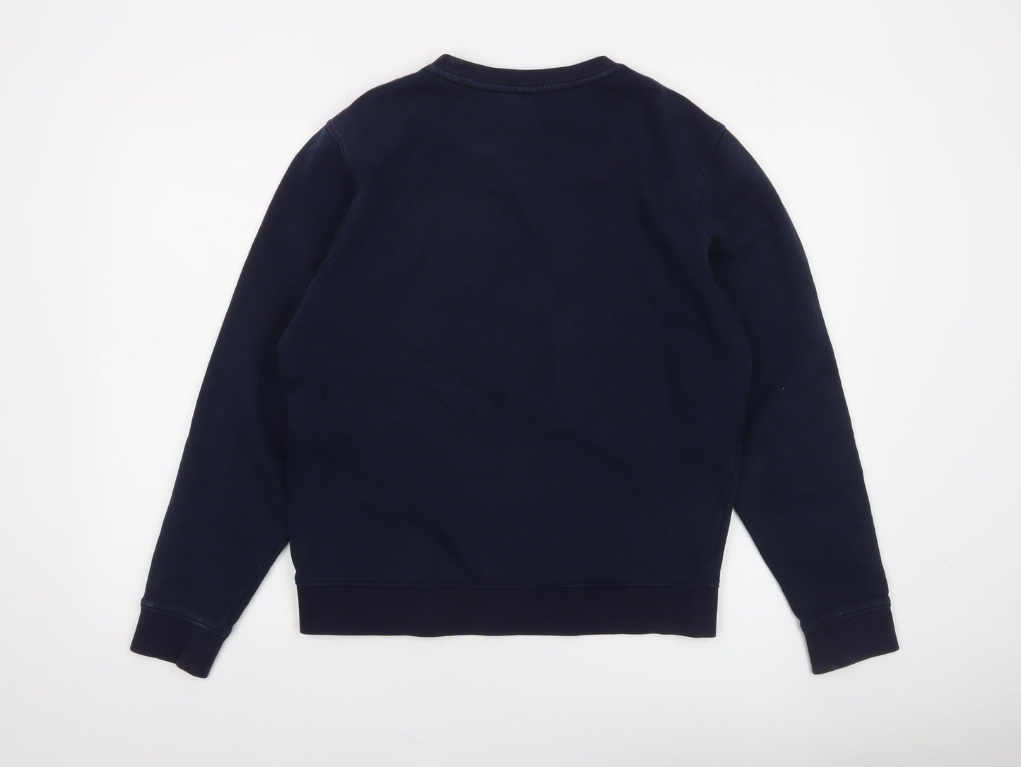 Lacoste Sport Men's Blue Crew Neck Sweatshirt Size M Logo Pullover