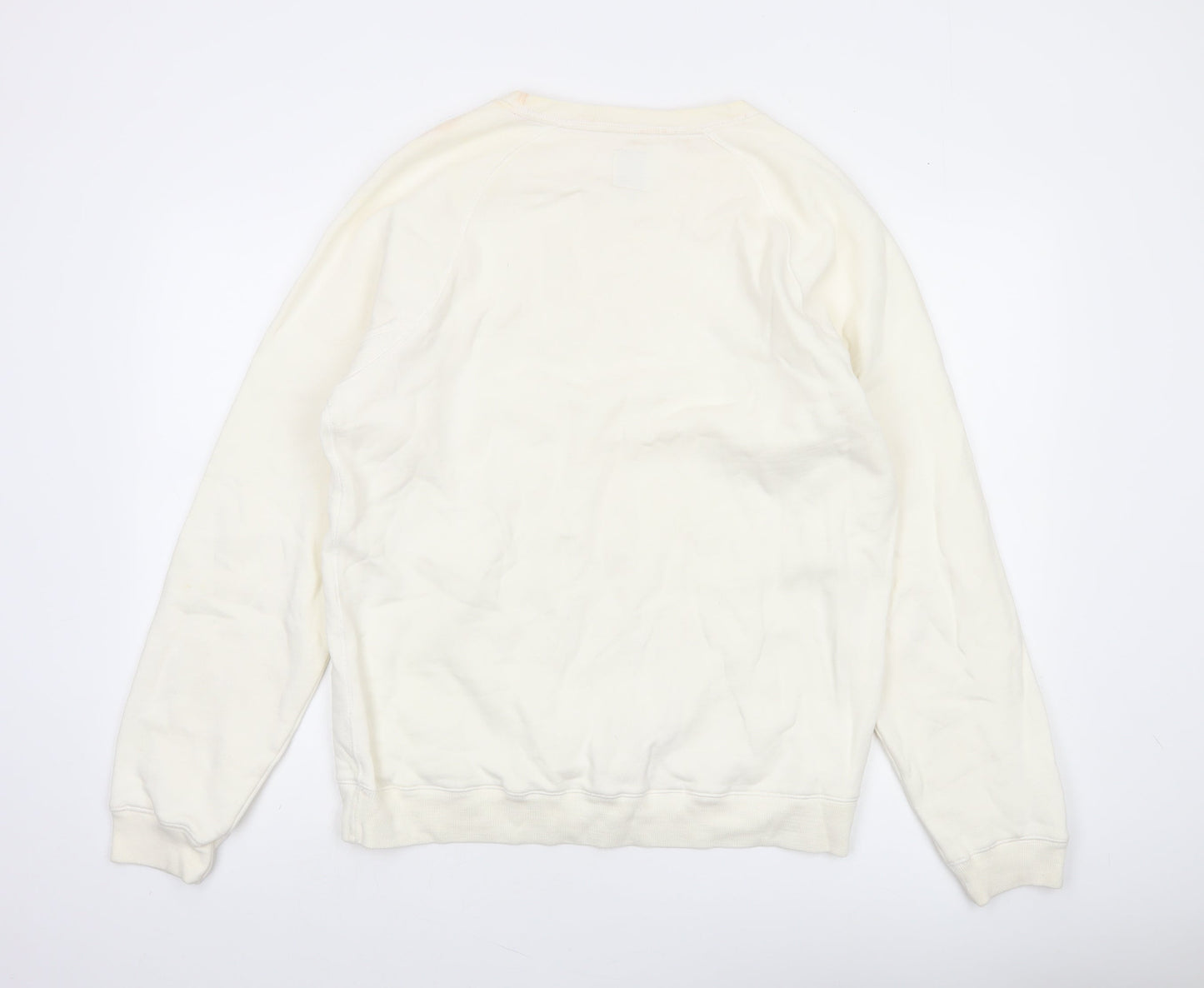 Jack Wills Men's Ivory XL Crew Neck Sweatshirt Pullover