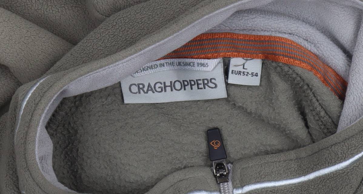 Craghoppers Men’s Green Fleece Half Zip Sweatshirt Pullover L
