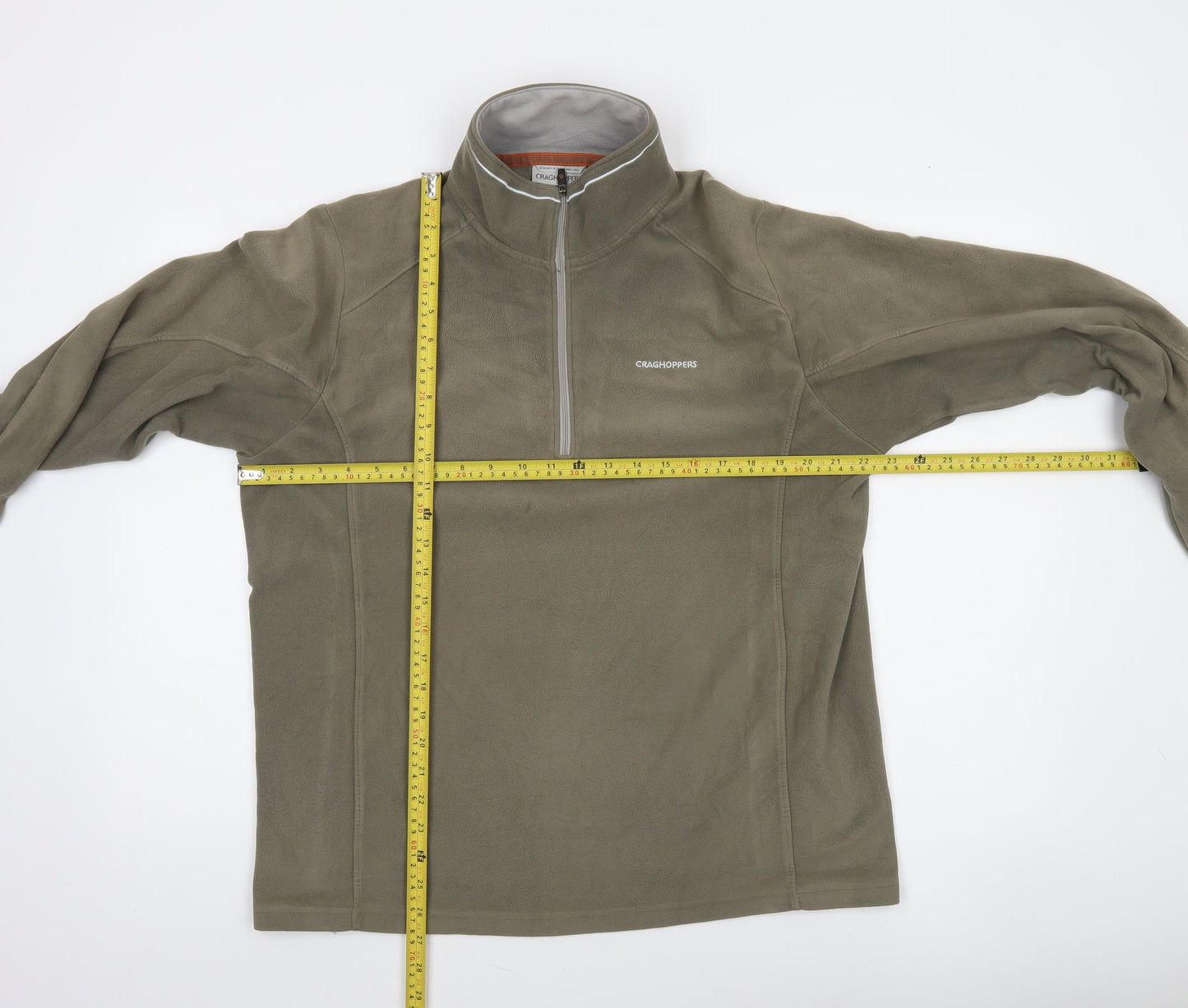 Craghoppers Men’s Green Fleece Half Zip Sweatshirt Pullover L