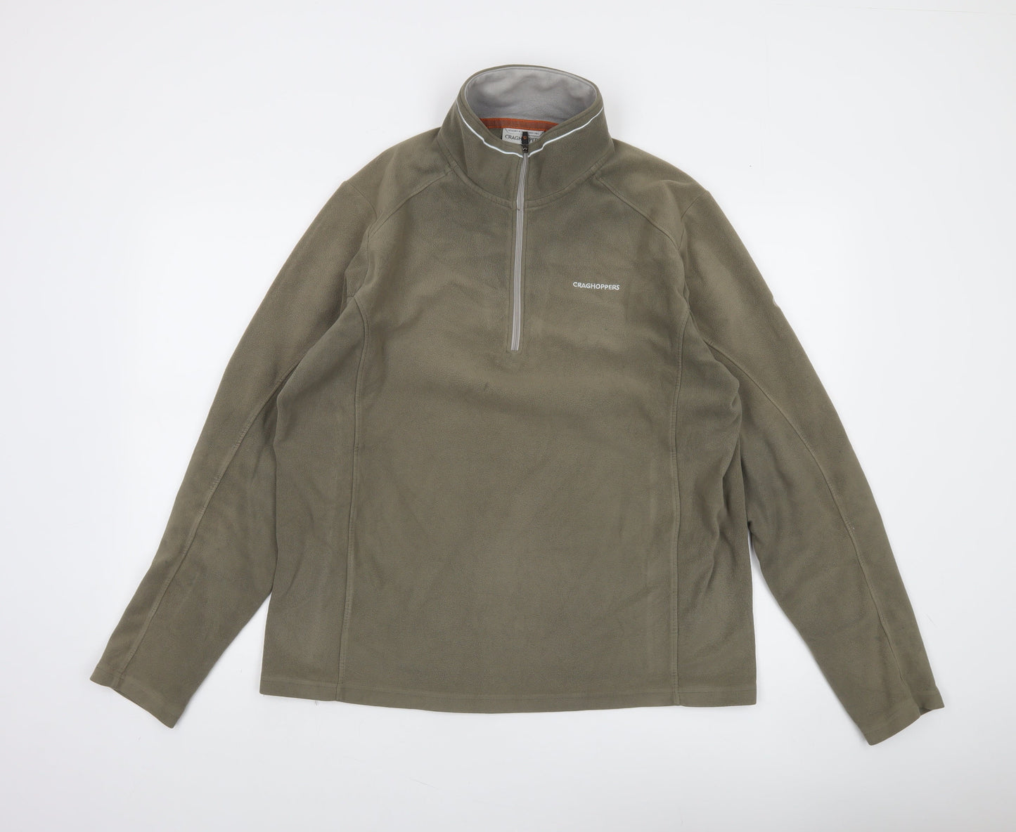 Craghoppers Men’s Green Fleece Half Zip Sweatshirt Pullover L
