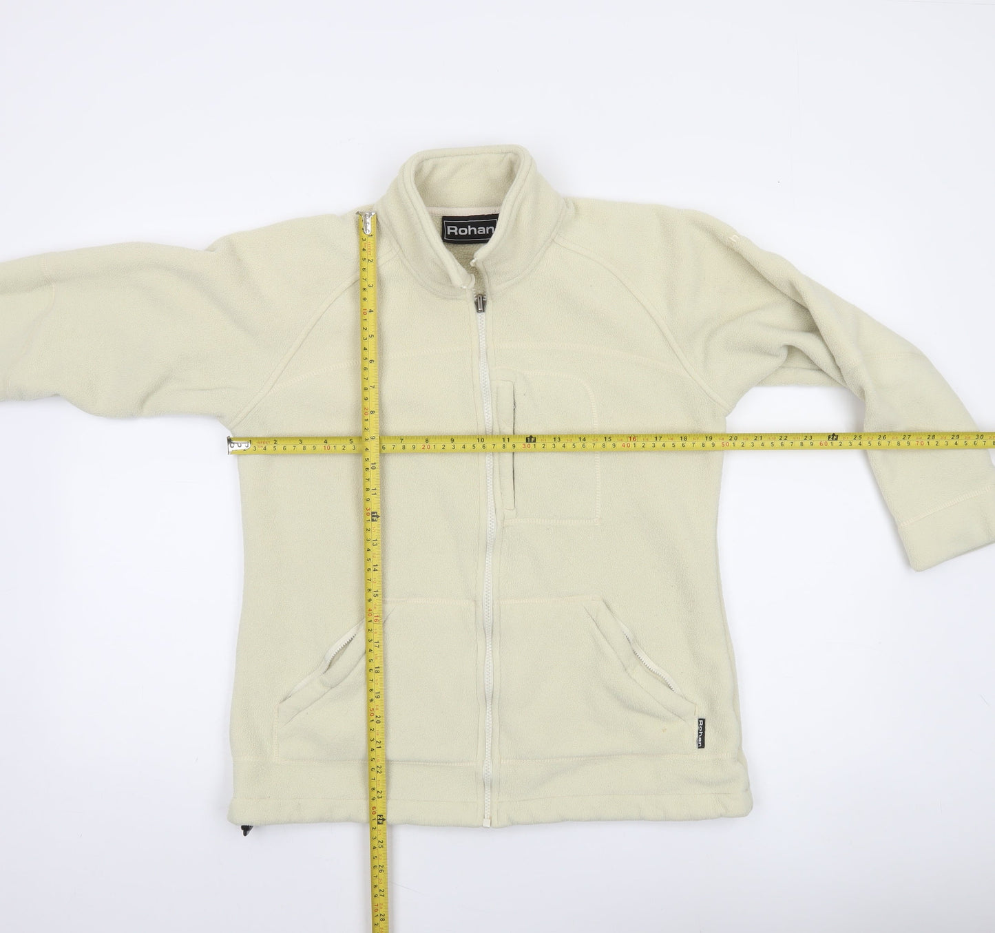 Rohan Womens Ivory Fleece Full Zip Jacket Size M Outdoor Travel