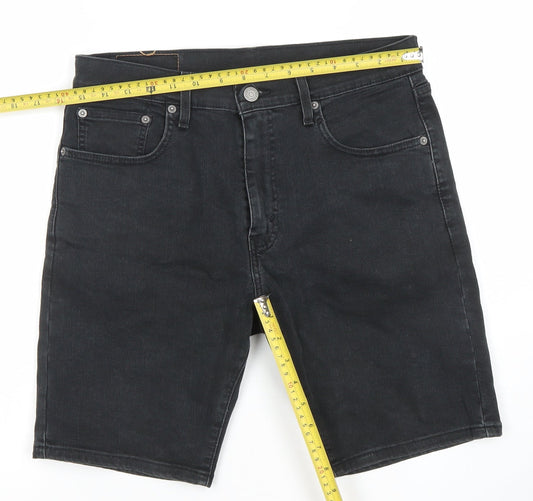 Levi's 412 Men's Black Denim Chino Shorts W30 Regular Fit
