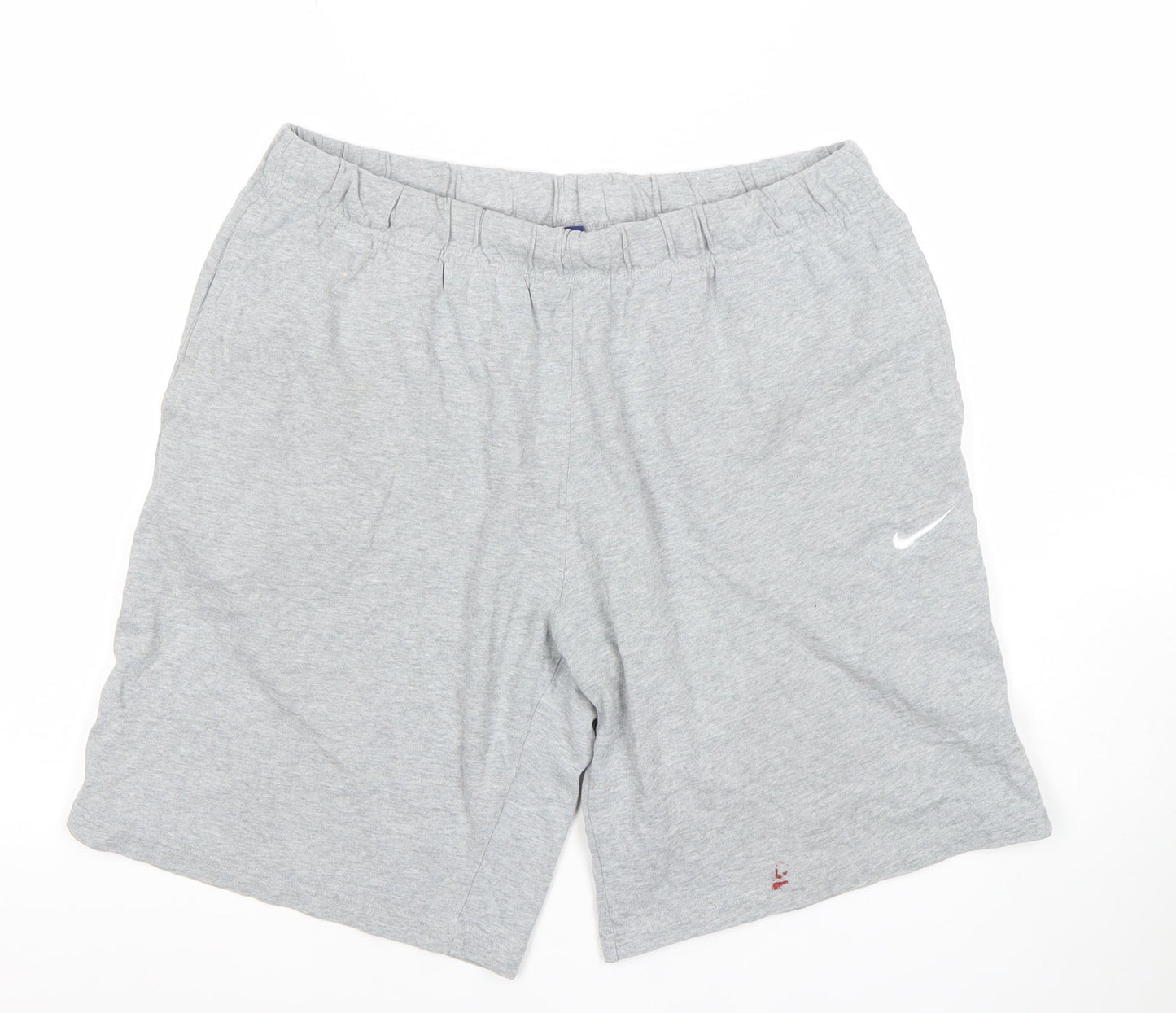 Nike Men's Grey XL Athletic Shorts Lightweight Cotton Blend