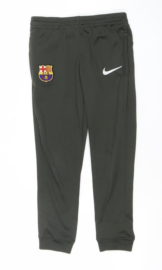 Nike Boys Black Barcelona Dri-FIT Joggers 10-11 Years Football Trousers