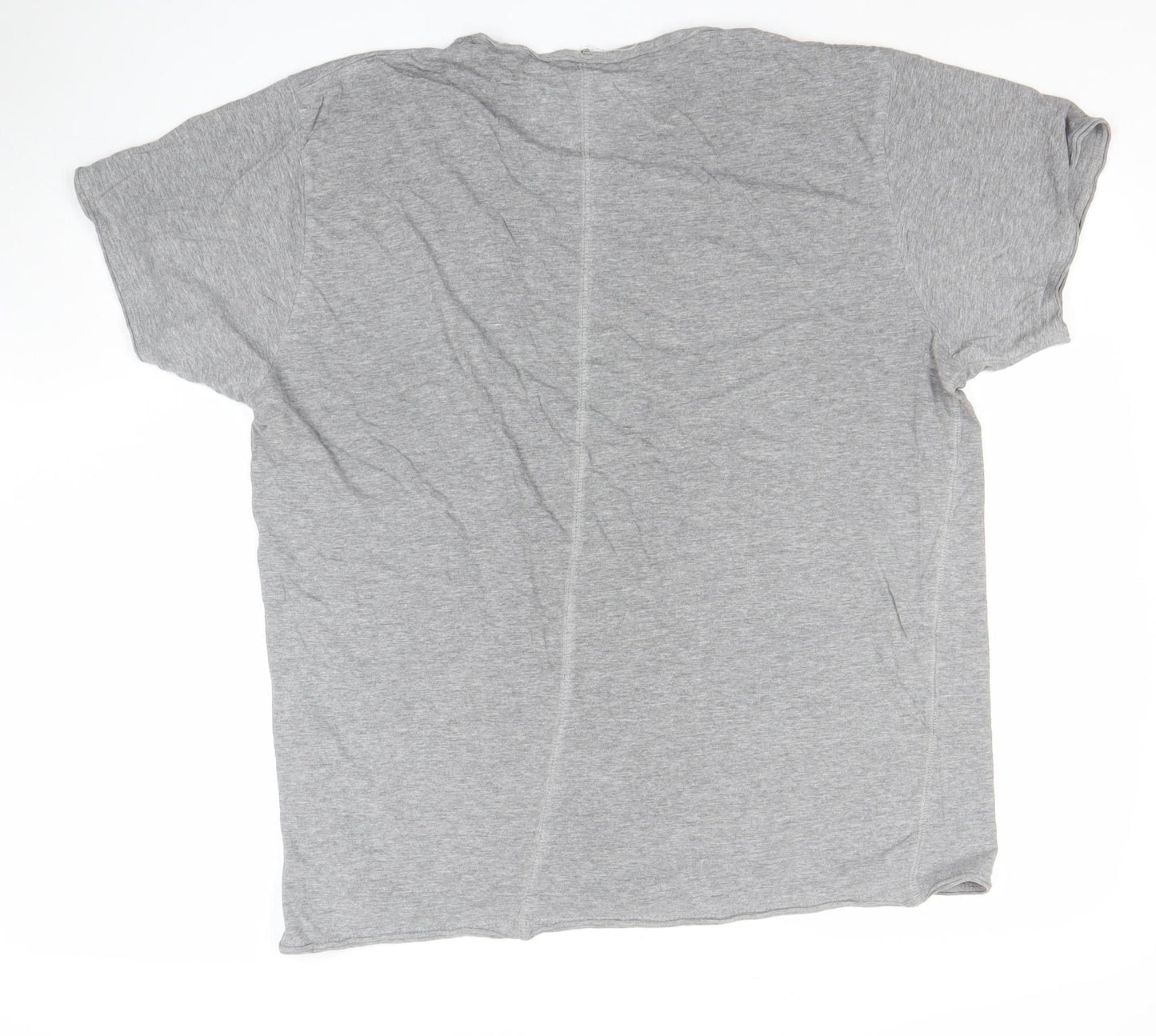 Jack & Jones Men's Grey 2XL Graphic Cotton T-Shirt