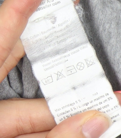 Jack & Jones Men's Grey 2XL Graphic Cotton T-Shirt