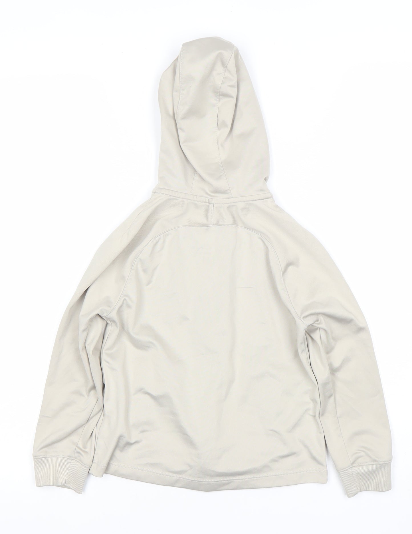 Nike Boys Beige FC Barcelona Full Zip Hoodie Size Small Dri-FIT Sportswear