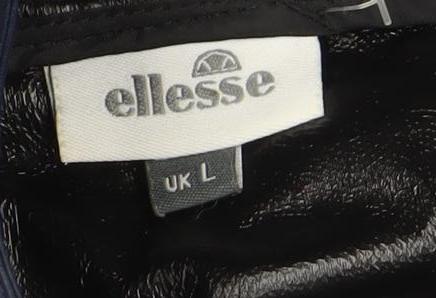 Ellesse Womens Blue L Puffer Jacket Hooded Full Zip Winter Coat