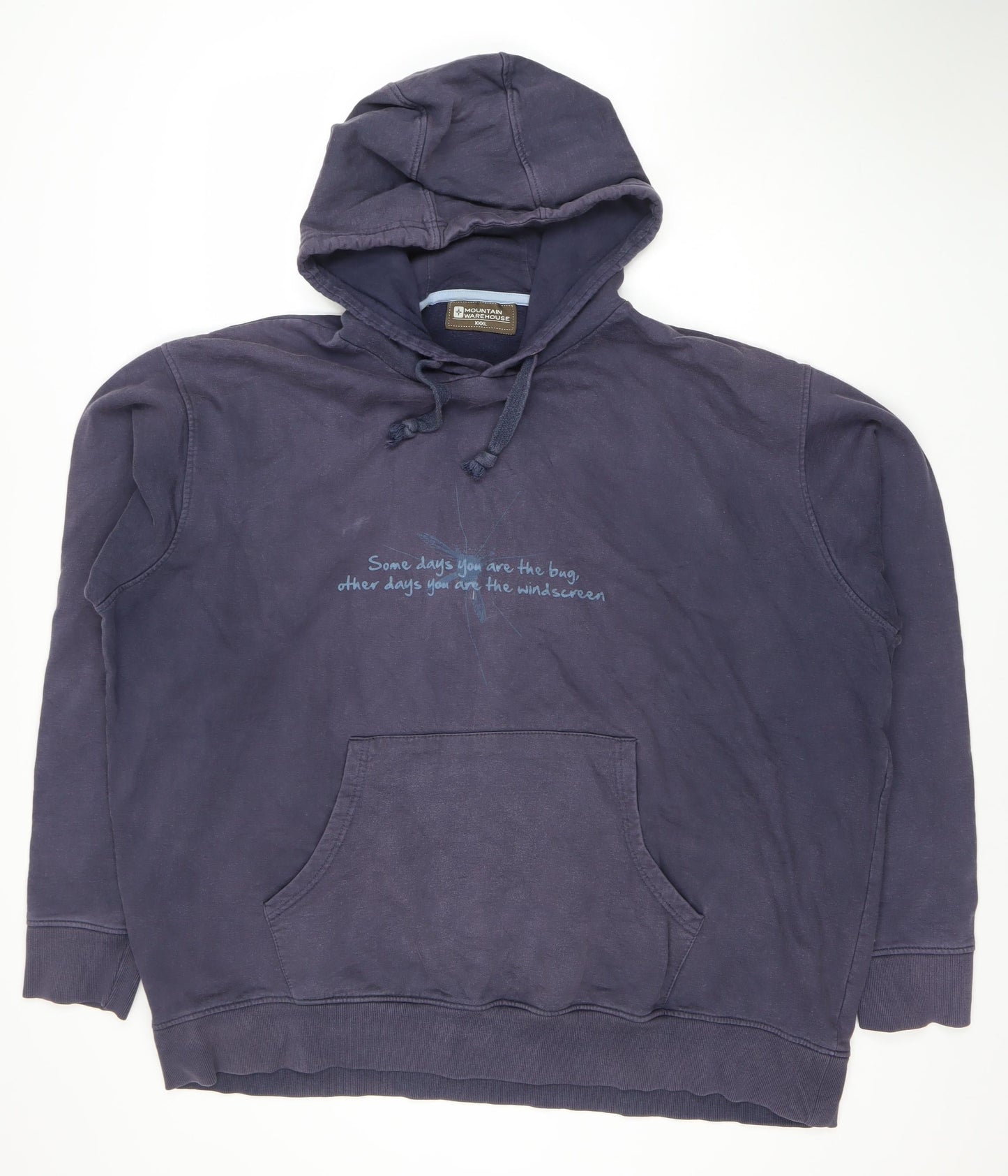 Mountain Warehouse Men's Blue 3XL Pullover Hoodie 100% Cotton