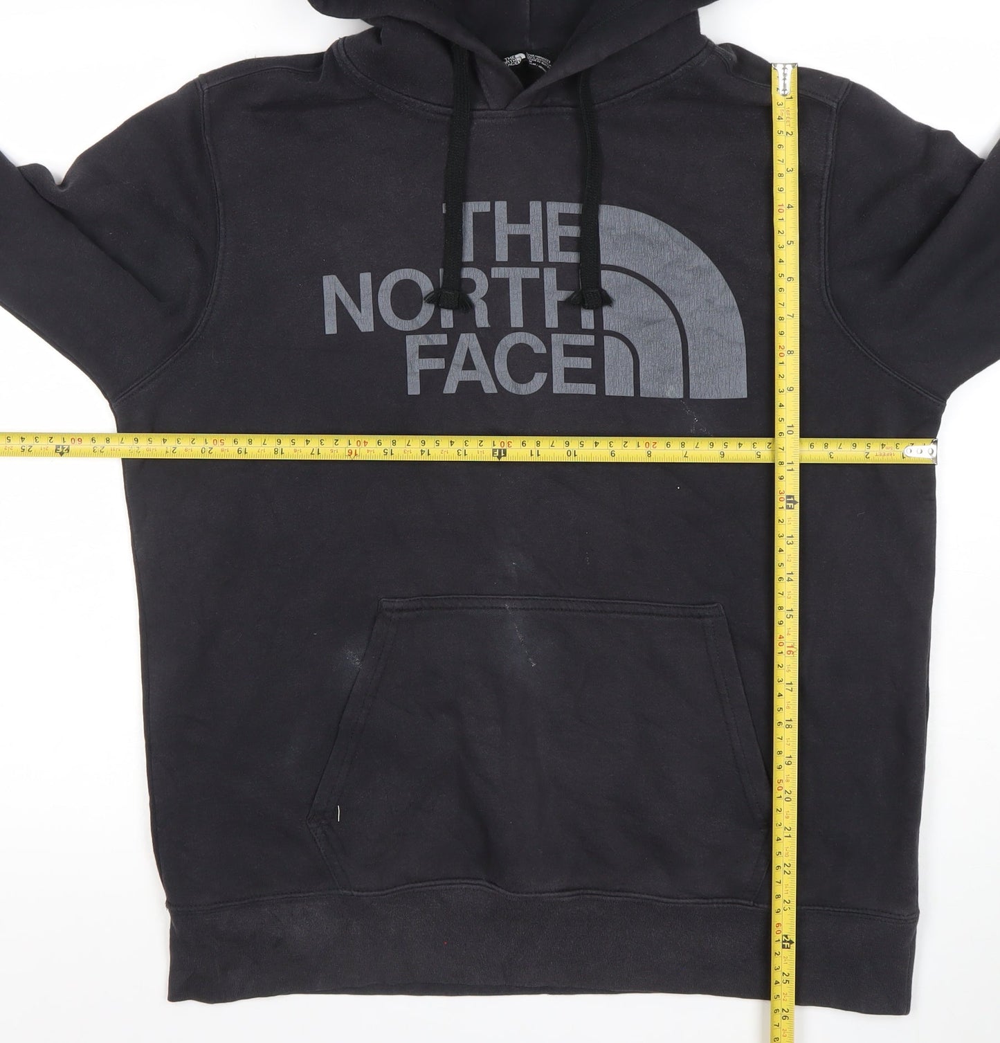 The North Face Men's Black Pullover Hoodie Size M Logo Outdoor Sweatshirt
