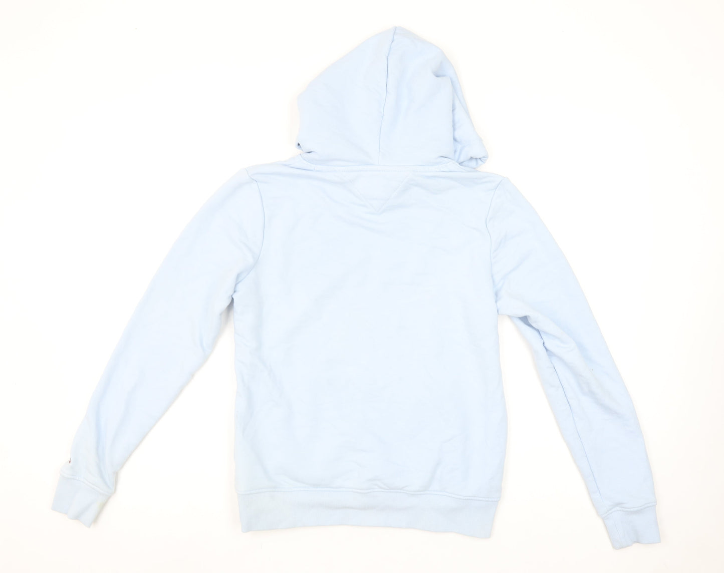 Tommy Jeans Women's Light Blue XS Pullover Hoodie Cotton Blend Casual