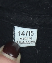 Juicy Couture Girls Black Pullover Hoodie 14-15 Years Logo Fleece