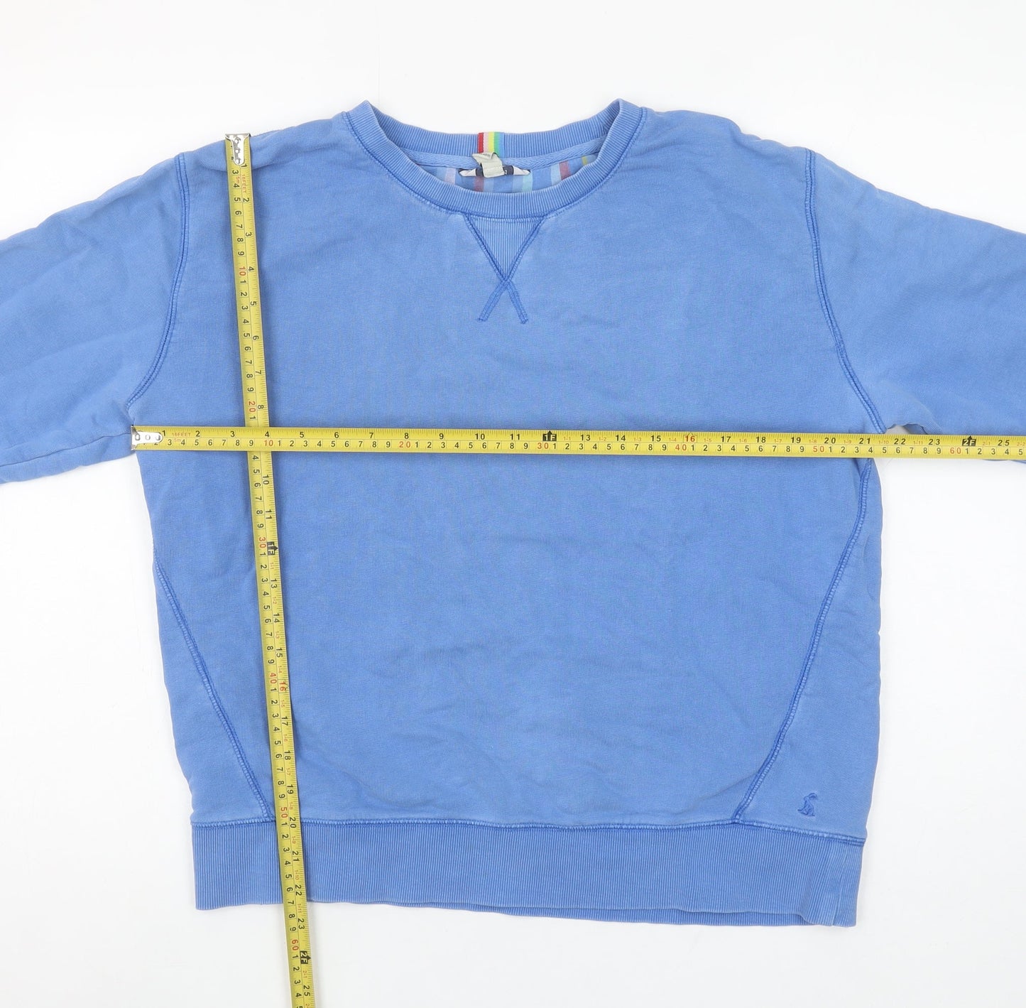 Joules Women Blue UK 10 Cotton Pullover Sweatshirt Casual