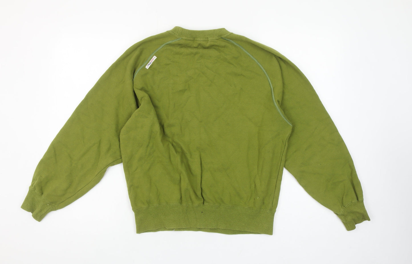 Fila Women Green Crew Neck Graphic Pullover Sweatshirt Size 16