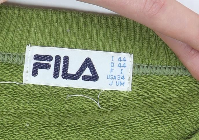 Fila Women Green Crew Neck Graphic Pullover Sweatshirt Size 16