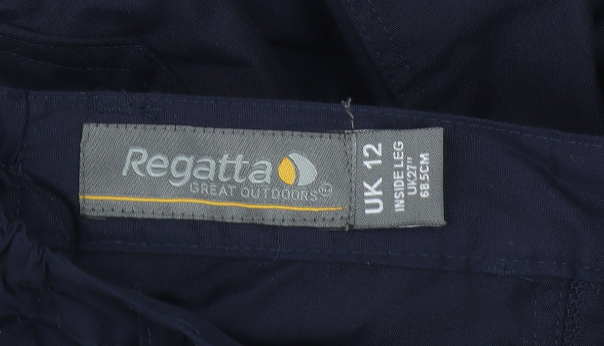 Regatta Women’s Blue Cargo Trousers UK 12 Lightweight Outdoor Workwear