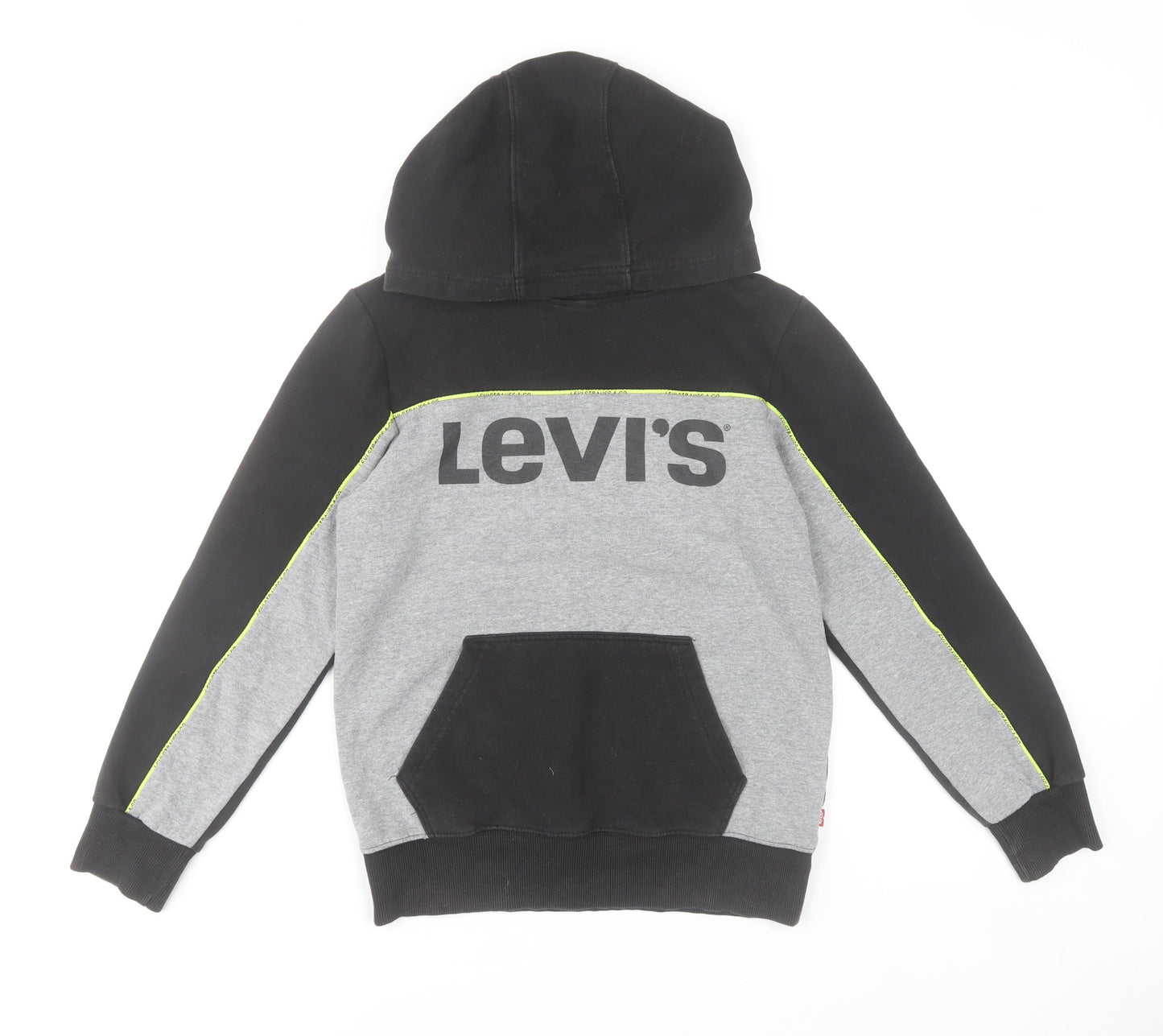 Levi's Boys Grey & Black Pullover Hoodie Size 14A (164 cm) Cotton Blend