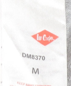 Lee Cooper Men's Grey Graphic Logo Crew Neck Short Sleeve T-Shirt M