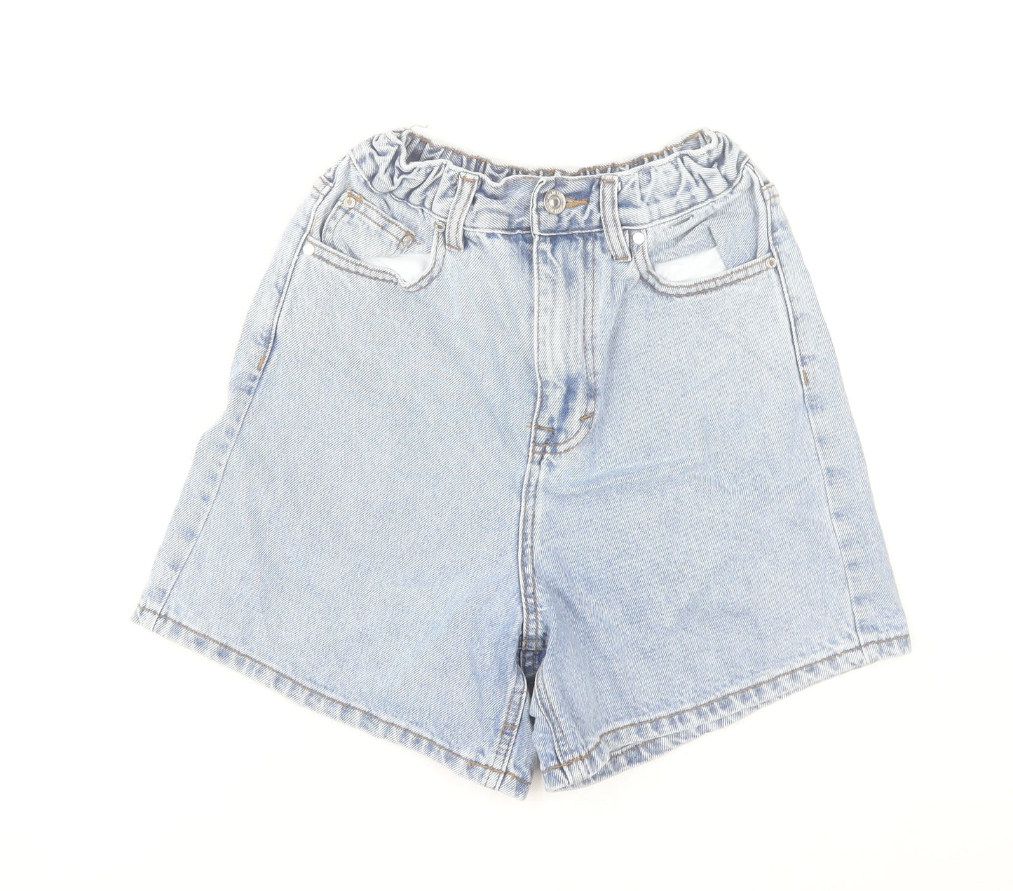 Diesel Womens Blue Size 6 High Rise Mom Denim Shorts