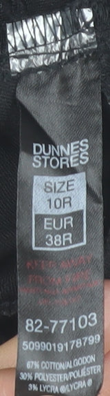 Brand and care label for Dunnes Women Black, size 10 Slim, Jegging Jeans