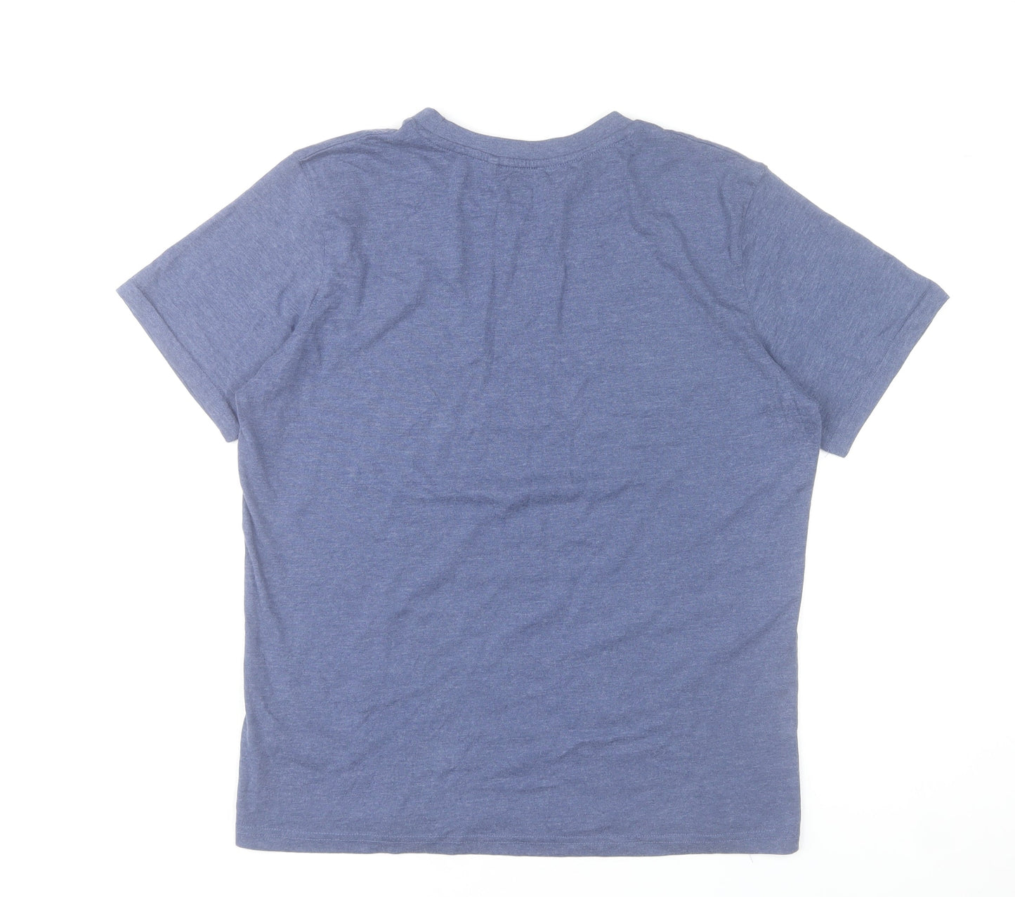 Karrimor Men's Blue Graphic Mountain Crew Neck Cotton Blend T-Shirt M