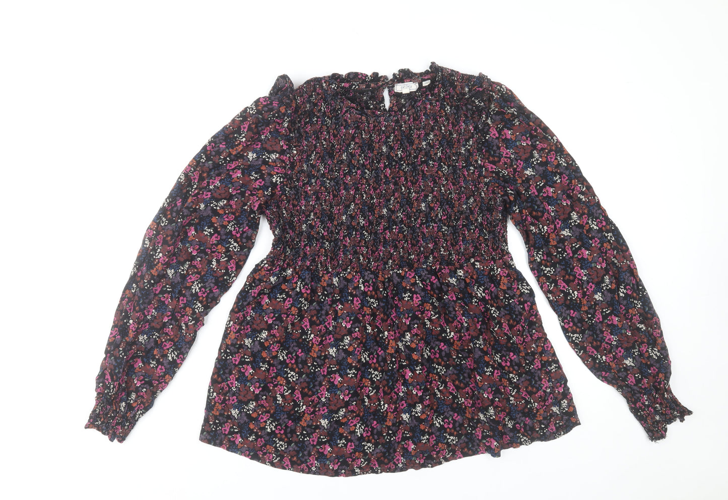 Fat Face Women's Multicoloured Floral Tunic Blouse Size 14