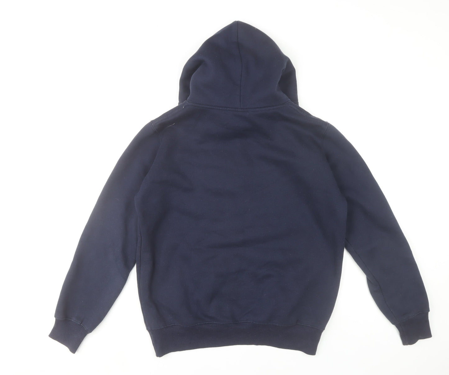 Champion Men's Blue Pullover Hoodie Large Logo Embroidered Fleece