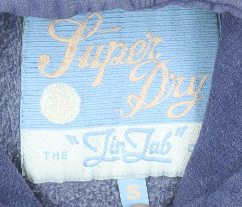Superdry Women's Purple Pullover Hoodie Size S Cotton Blend
