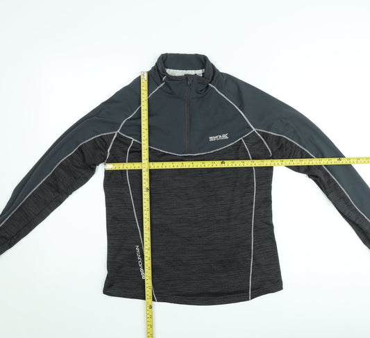 Regatta Mens Grey 1/4 Zip Outdoor Sweatshirt M Lightweight Pullover