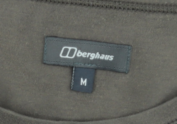 Berghaus Men's Brown Graphic World Map Cotton T-Shirt Size M