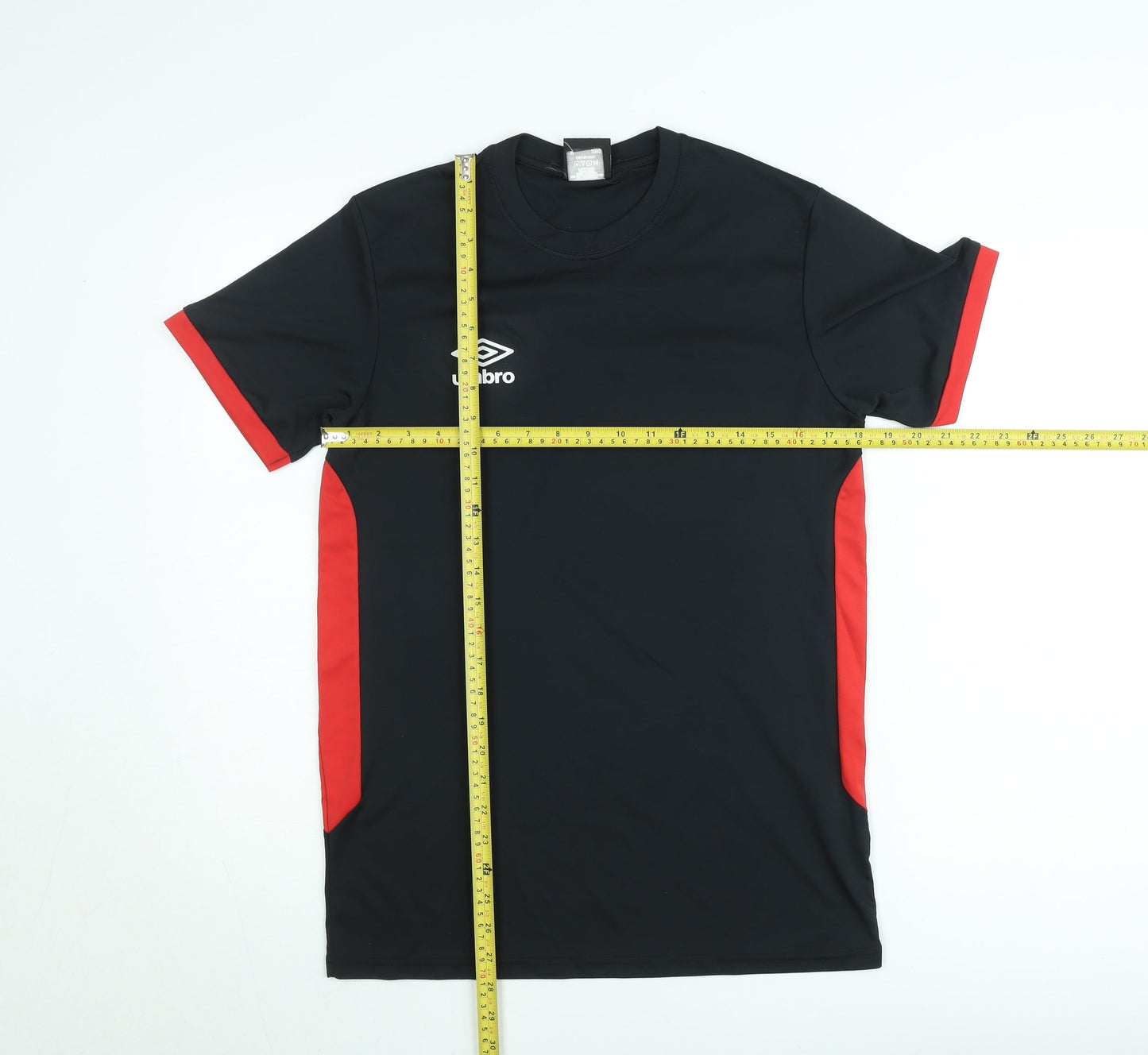 Umbro Men's Black & Red Sports T-Shirt Size S Lightweight Top