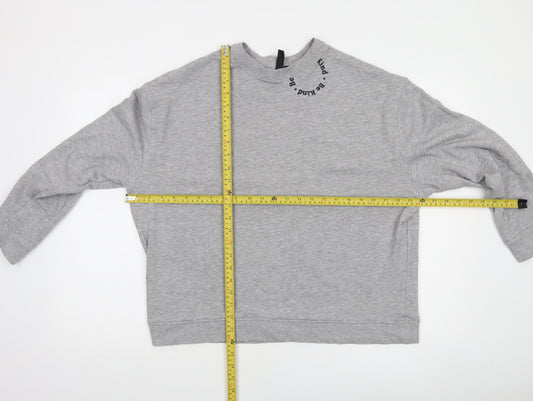 Nobody's Child Women's Grey Crew Neck Pullover Sweatshirt Size M